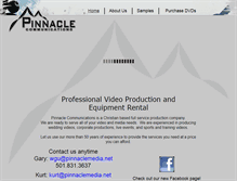 Tablet Screenshot of pinnaclemedia.net